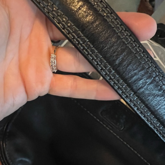 COACH ZOE BLACK LEATHER HANDBAG - GREAT CONDITION - Picture 4 of 11